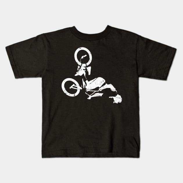 BMX BMXer extrem sports Kids T-Shirt by Johnny_Sk3tch